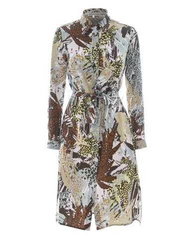 abito verde/arancio da donna con fantasia multicolore | KOCCA abito verde/arancio da donna con fantasia multicolore | KOCCA