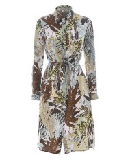 abito verde/arancio da donna con fantasia multicolore | KOCCA abito verde/arancio da donna con fantasia multicolore | KOCCA