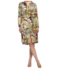 abito verde/arancio da donna con fantasia multicolore | KOCCA abito verde/arancio da donna con fantasia multicolore | KOCCA