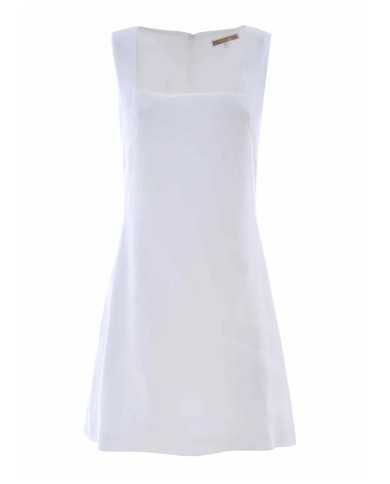 abito bianco da donna con scollo quadrato e girovita stretto | KOCCA abito bianco da donna con scollo quadrato e girovita stretto | KOCCA