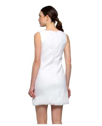 abito bianco da donna con scollo quadrato e girovita stretto | KOCCA abito bianco da donna con scollo quadrato e girovita stretto | KOCCA