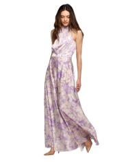 abito panna/lilla da donna con fantasia floreale | KOCCA