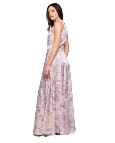 abito panna/lilla da donna con fantasia floreale | KOCCA abito panna/lilla da donna con fantasia floreale | KOCCA