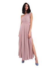 abito polvere brillante da donna con gonna dritta e fascia | KOCCA