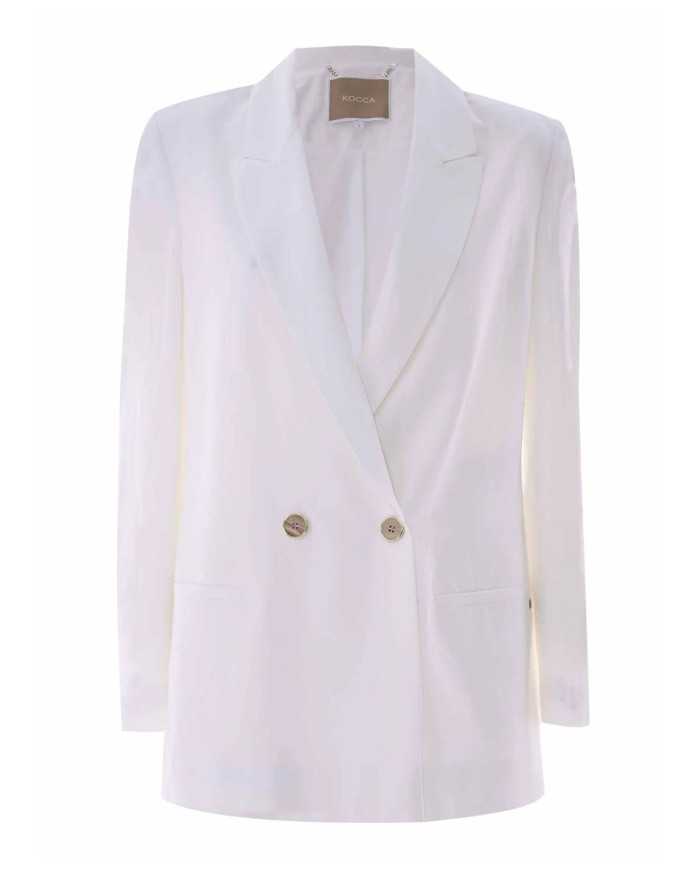 giacca latte/panna da donna con taglio dritto e lineare | KOCCA giacca latte/panna da donna con taglio dritto e lineare | KOCCA