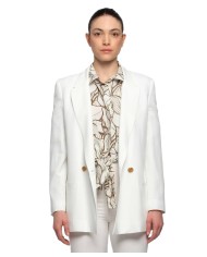 giacca latte/panna da donna con taglio dritto e lineare | KOCCA giacca latte/panna da donna con taglio dritto e lineare | KOCCA