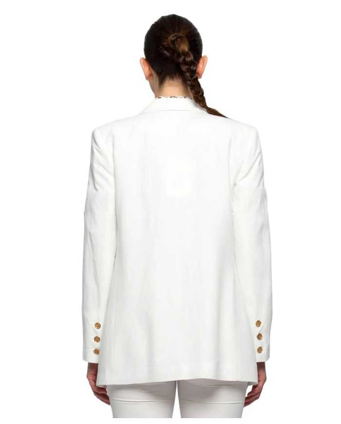 giacca latte/panna da donna con taglio dritto e lineare | KOCCA giacca latte/panna da donna con taglio dritto e lineare | KOCCA