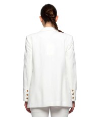 giacca latte/panna da donna con taglio dritto e lineare | KOCCA giacca latte/panna da donna con taglio dritto e lineare | KOCCA