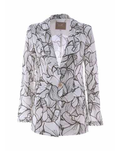 giacca fango da donna con fantasiale floreale | KOCCA