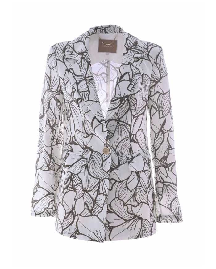 giacca fango da donna con fantasiale floreale | KOCCA giacca fango da donna con fantasiale floreale | KOCCA