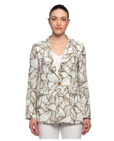 giacca fango da donna con fantasiale floreale | KOCCA