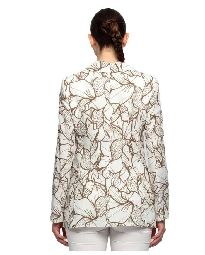 giacca fango da donna con fantasiale floreale | KOCCA