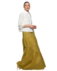 gonna svasata verde kaki da donna aderente sui fianchi | KOCCA gonna svasata verde kaki da donna aderente sui fianchi | KOCCA