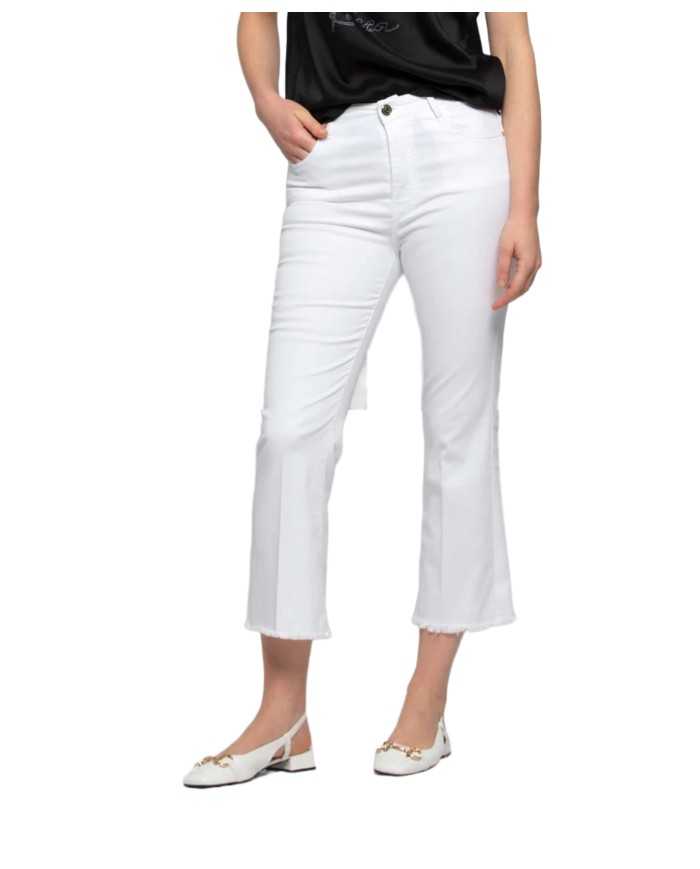 pantalone aderente bianco da donna con tre tasche frontali | KOCCA pantalone aderente bianco da donna con tre tasche frontali | KOCCA