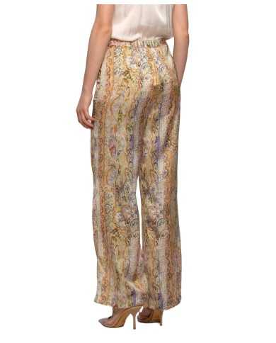 pantaloni giallo/arancio da donna con fantasia arabescata | KOCCA pantaloni giallo/arancio da donna con fantasia arabescata | KOCCA