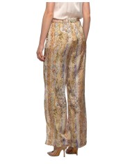 pantaloni giallo/arancio da donna con fantasia arabescata | KOCCA