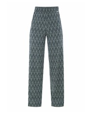 pantalone nera/verde da donna con fantasia geometrica | KOCCA pantalone nera/verde da donna con fantasia geometrica | KOCCA