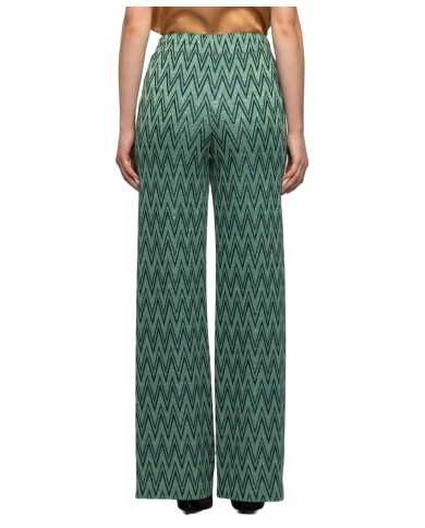 pantalone nera/verde da donna con fantasia geometrica | KOCCA pantalone nera/verde da donna con fantasia geometrica | KOCCA