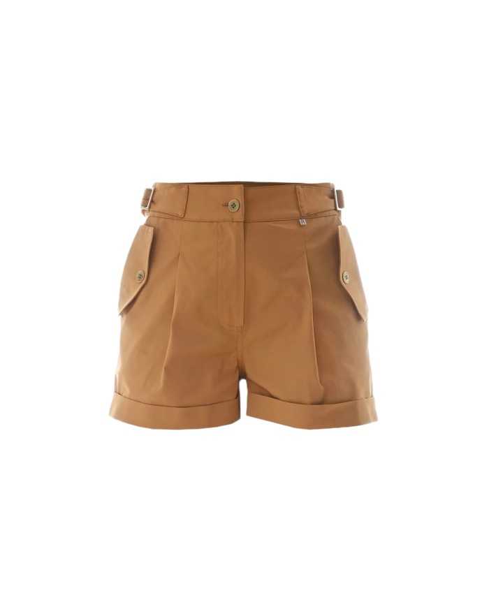 short stile safari verde olio da donna con orlo ripiegato | KOCCA short stile safari verde olio da donna con orlo ripiegato | KOCCA