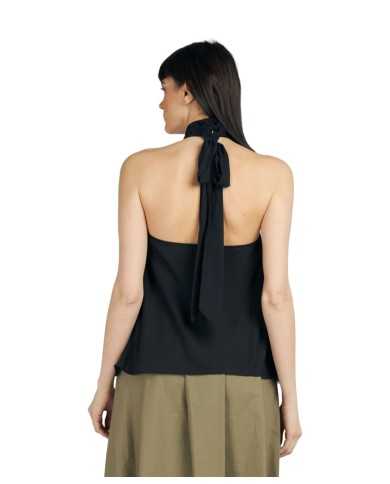 top nero donna con scollatura all'americana | KOCCA top nero donna con scollatura all'americana | KOCCA
