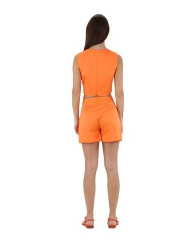 crop top arancio intenso con scollatura quadrato | KOCCA crop top arancio intenso con scollatura quadrato | KOCCA