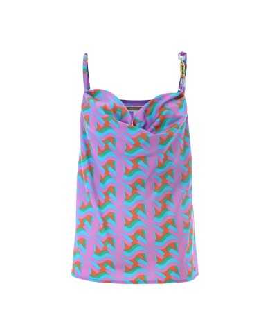 top da donna con stampa poligonale colorata | KOCCA top da donna con stampa poligonale colorata | KOCCA