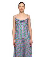 top da donna con stampa poligonale colorata | KOCCA top da donna con stampa poligonale colorata | KOCCA