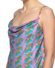 top da donna con stampa poligonale colorata | KOCCA top da donna con stampa poligonale colorata | KOCCA