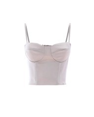 corpetto crema da donna con steccatura e coppe preformate | KOCCA
