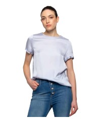 blusa carta da zucchero a donna con stemma logato KOCCA