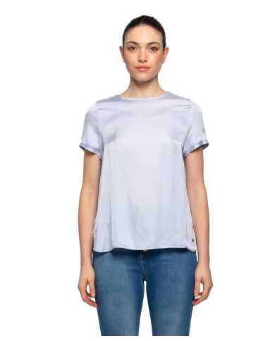 blusa carta da zucchero a donna con stemma logato | KOCCA blusa carta da zucchero a donna con stemma logato | KOCCA