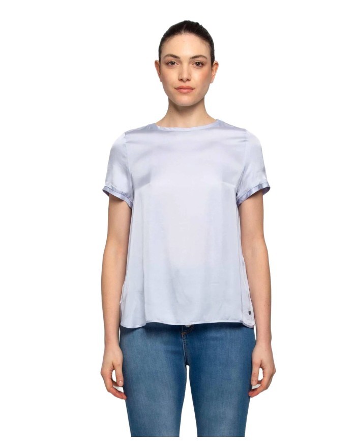 blusa carta da zucchero a donna con stemma logato KOCCA