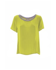 t-shirt limone chiaro da donna con dettagli brillanti | KOCCA