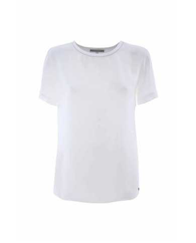 t-shirt avorio da donna con piccolo pendaglio logato | KOCCA t-shirt avorio da donna con piccolo pendaglio logato | KOCCA