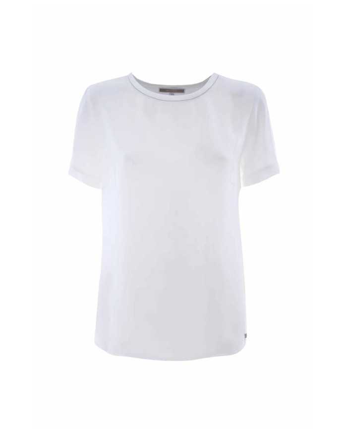 t-shirt avorio da donna con piccolo pendaglio logato | KOCCA t-shirt avorio da donna con piccolo pendaglio logato | KOCCA
