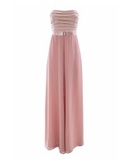 tuta rosa delicato da donna con top, cintura e pantaloni | KOCCA