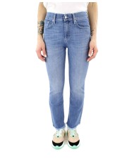 jeans slim alissa da donna con fondo flare sfrangiato | ROY ROGER'S jeans slim alissa da donna con fondo flare sfrangiato | ROY ROGER'S