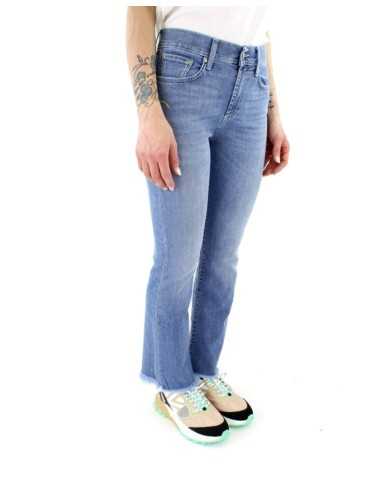 jeans slim alissa da donna con fondo flare sfrangiato | ROY ROGER'S jeans slim alissa da donna con fondo flare sfrangiato | ROY ROGER'S