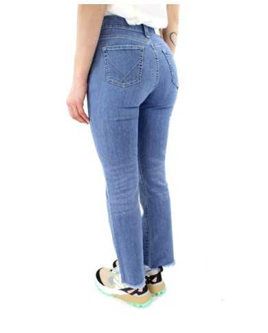 jeans slim alissa da donna con fondo flare sfrangiato | ROY ROGER'S jeans slim alissa da donna con fondo flare sfrangiato | ROY ROGER'S