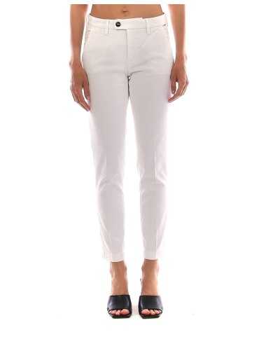 pantalone bianco da donna con tasche americane | ROY ROGER'S pantalone bianco da donna con tasche americane | ROY ROGER'S