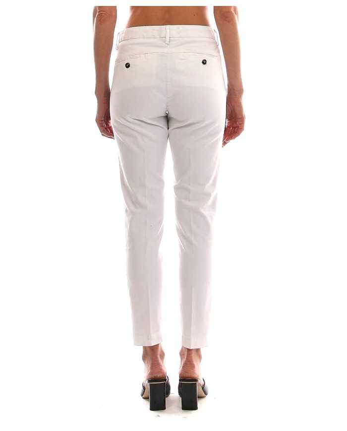 pantalone bianco da donna con tasche americane | ROY ROGER'S pantalone bianco da donna con tasche americane | ROY ROGER'S