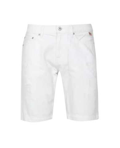 bermuda bianche da uomo con atch logata su tasca dietro | ROY ROGER'S bermuda bianche da uomo con atch logata su tasca dietro | ROY ROGER'S