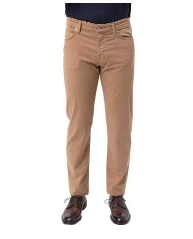 pantalone beige da uomo con salpa logato su retro | ROY ROGER'S pantalone beige da uomo con salpa logato su retro | ROY ROGER'S