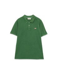 polo verde da uomo con logo ricamato su petto | ROY ROGER'S