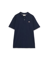 polo blue navy da uomo con logo ricamato su petto | ROY ROGER'S