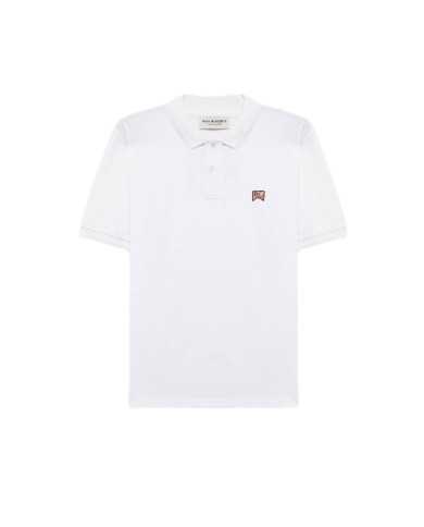 polo bianca da uomo con logo ricamato su petto | ROY ROGER'S polo bianca da uomo con logo ricamato su petto | ROY ROGER'S