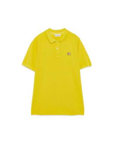 polo gialla da uomo con logo ricamato su petto | ROY ROGER'S polo gialla da uomo con logo ricamato su petto | ROY ROGER'S