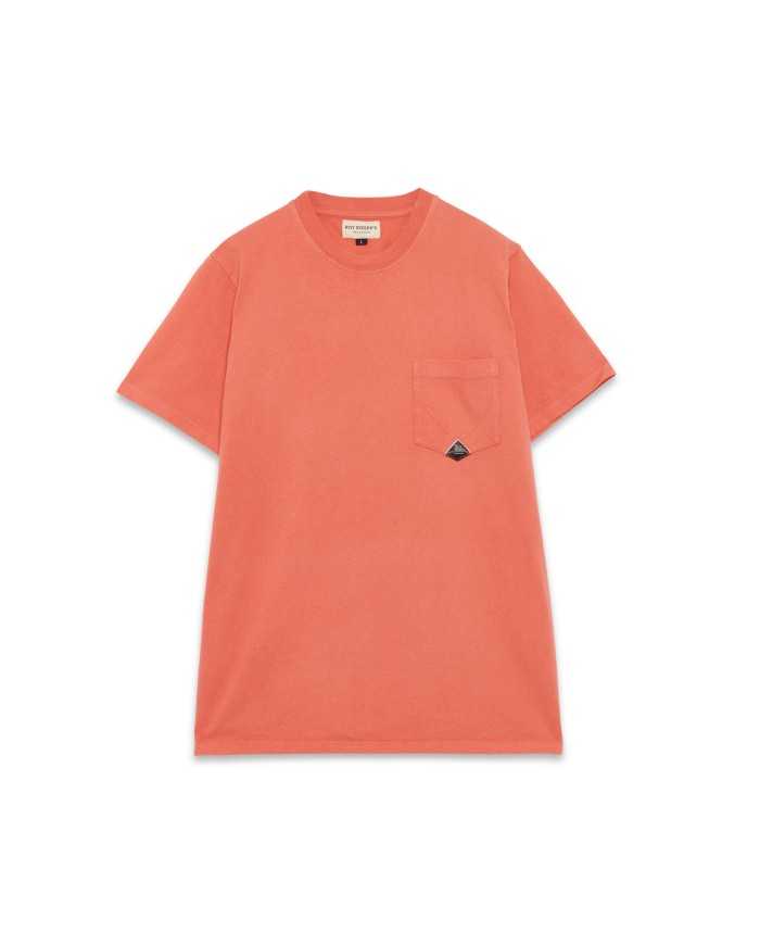 t-shirt coral da uomo in jersey con taschino logato | ROY ROGER'S t-shirt coral da uomo in jersey con taschino logato | ROY ROGER'S