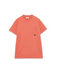 t-shirt coral da uomo in jersey con taschino logato | ROY ROGER'S