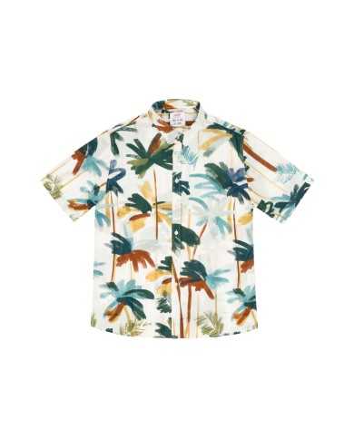camicia chiara da uomo con fantasia a palme | BOB camicia chiara da uomo con fantasia a palme | BOB